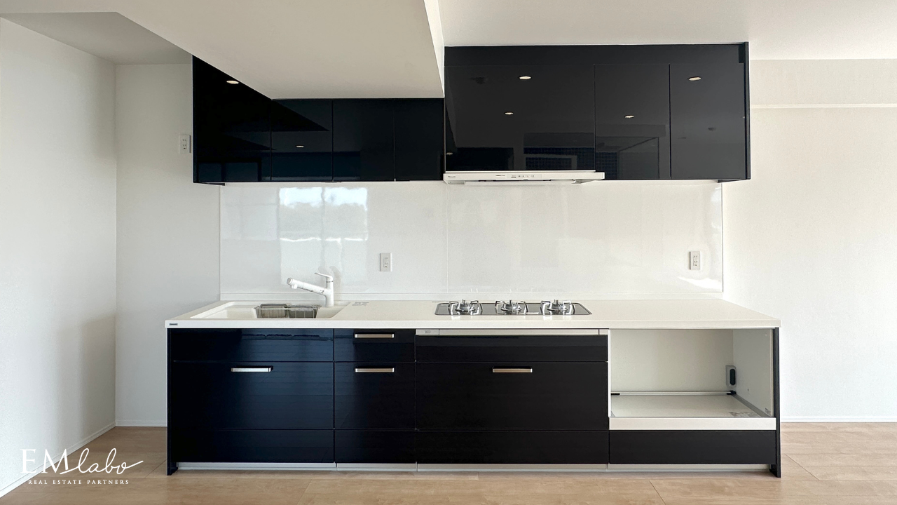 リリーベル高円寺スクエアの開放的なキッチン