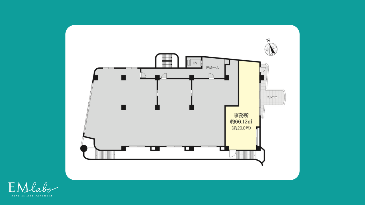 リリーベル高円寺スクエア2Fテナントの間取り図
