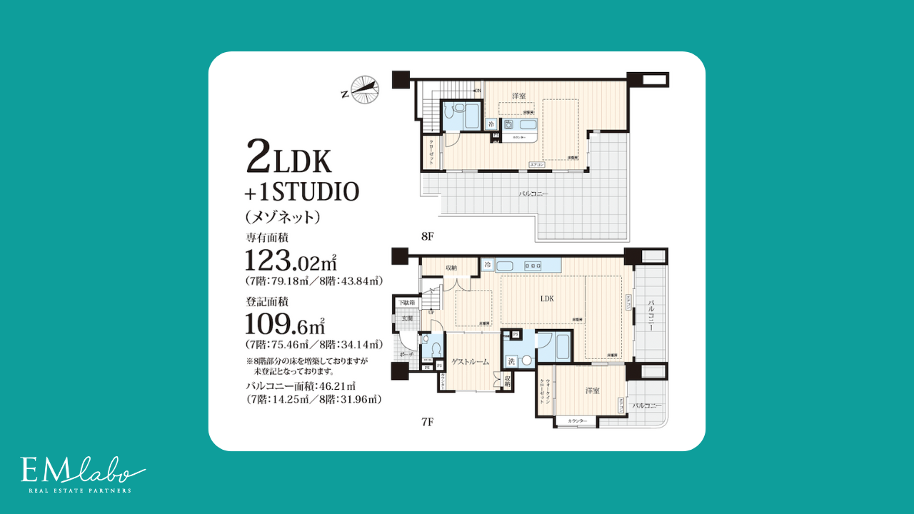 リリーベル高円寺スクエアの間取り図