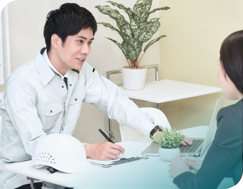 施工会社との打ち合わせの様子