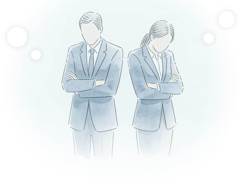 悩むビジネスマン